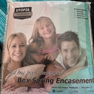 Box spring encasement/cover new Queen
